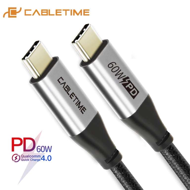 Type-c/type-c PD 60W кабель Cabletime
