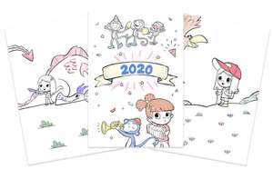 Именной календарь-раскраска для детей на 2020 год