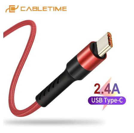 Type-c кабель Cabletime 1м 2.4А