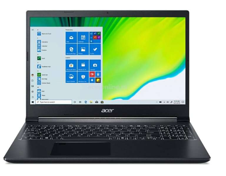 Ноутбук Acer Aspire 7 A715-75G-54QB (15,6", FHD IPS, i5 9300h, 8GB, 512GB SSD, 1650 4GB, Linux)