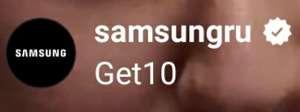 - 10% на смартфоны Samsung