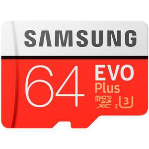 Карта памяти Samsung 64GB Evo Plus (395₽ с бонусами)