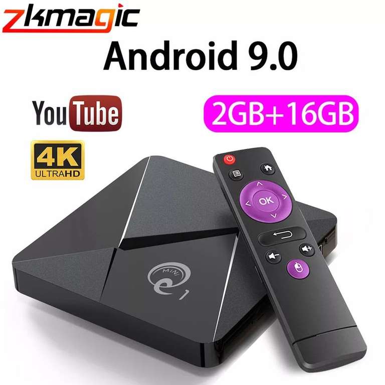 Q1 mini Smart TV box Android 9 (с купоном 1250)