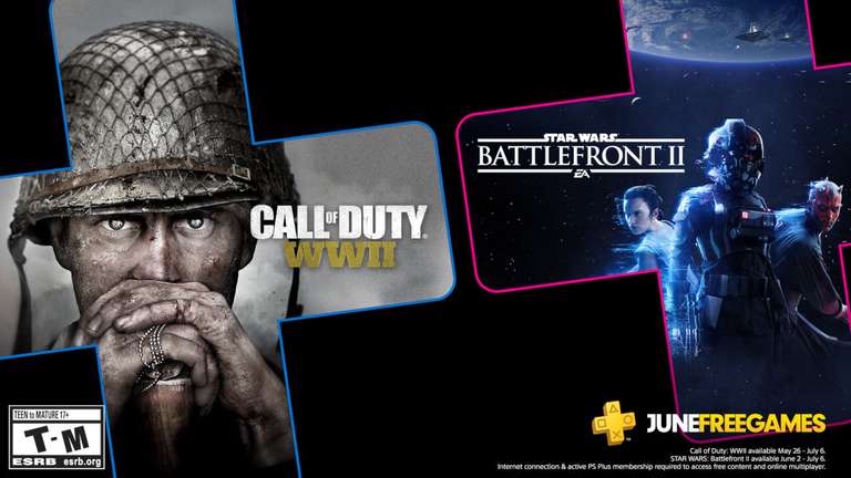 PlayStation Plus - бесплатные игры июня по подписке: Call of Duty World War II и Star Wars Battlefront II