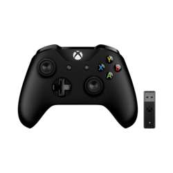 Геймпад Microsoft Xbox ONE for Windows черный + Беспроводной адаптер