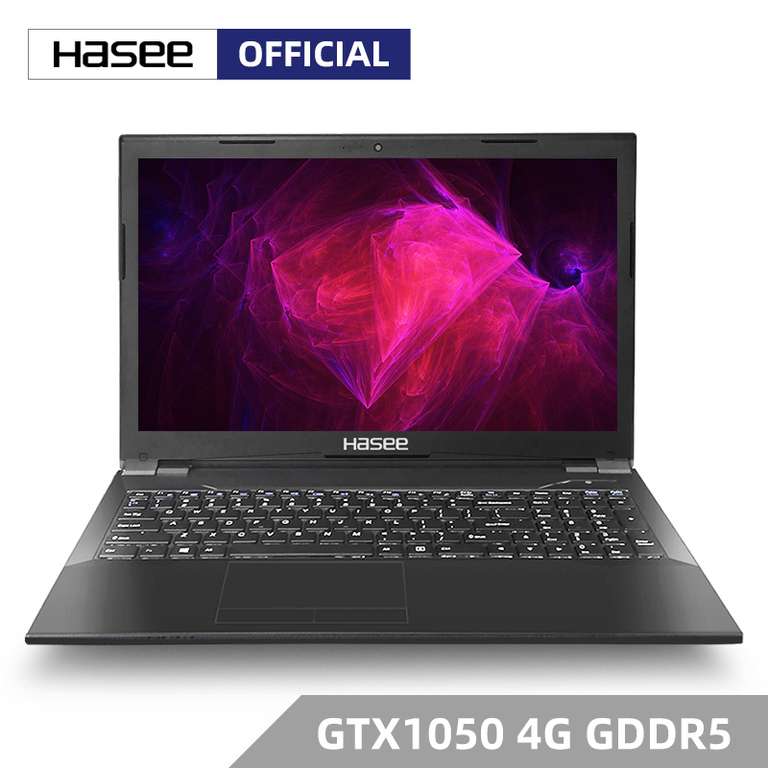 Ноутбук 15,6" Hasee K670D-G4E7 (Intel 9Gen G5420 + GTX1050 4Gb /8G ram/256G SSD/ ''ips)