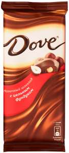 Молочный шоколад Dove с цельным фундуком