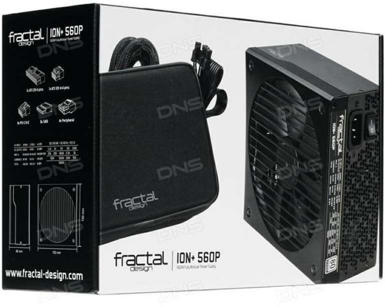 Блок питания Fractal Design ION+ 560W Platinum FD-PSU-IONP-560P-BK