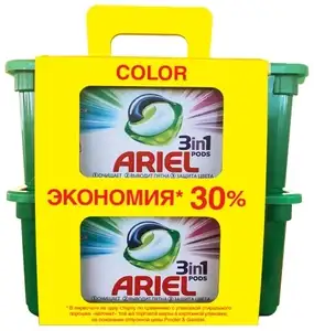 Капсулы Ariel PODS 3-в-1 Color 60 шт. пластиковый контейнер