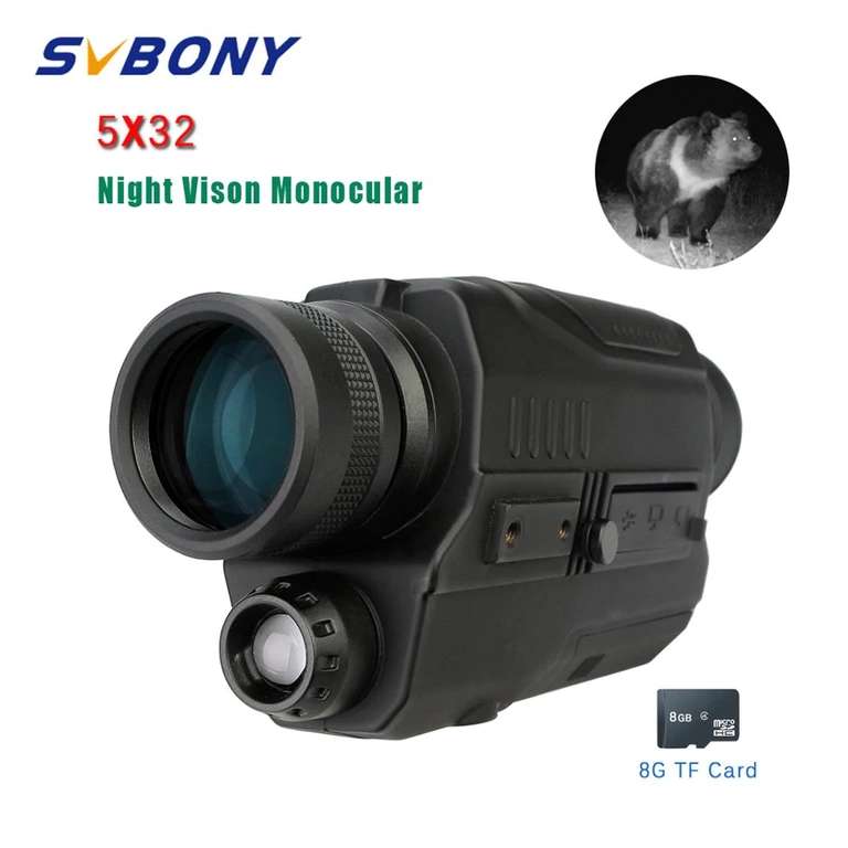 Монокуляр ночного видения SVBONY 5x32 (инфракрасное излучение)