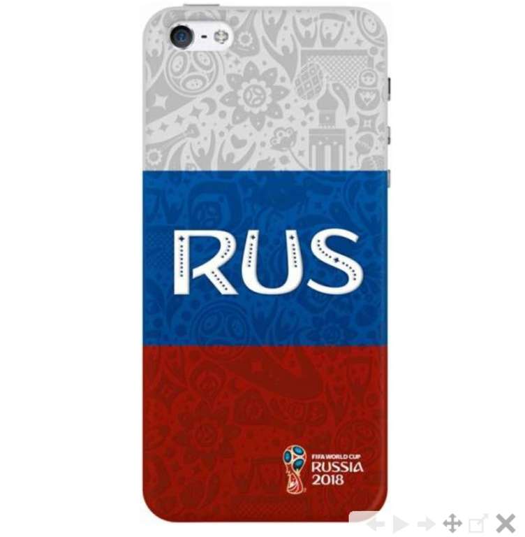 Чехол FIFA Flag Russia для Apple iPhone 5/5S/SE