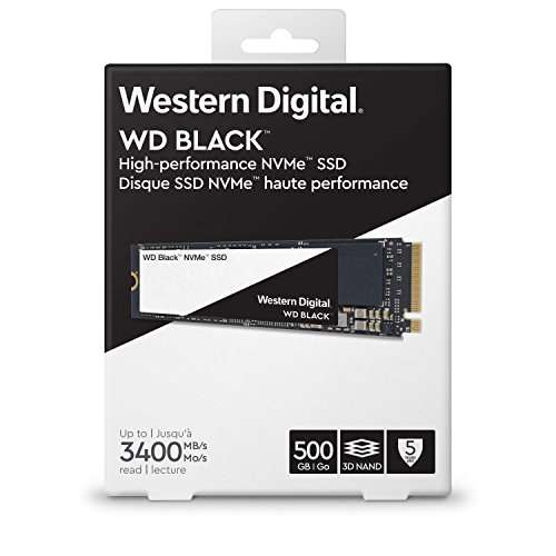 WD Black 500GB NVMe PCIe M.2 2280 SSD Gen3,8 Gb/s - WDS500G2X0C за  99,99$ !