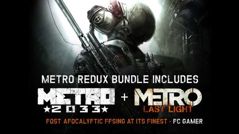 Metro 2033 Redux + Metro Last Light Redux - две игры (PC, MAC, Linux) в наборе со скидкой -73%