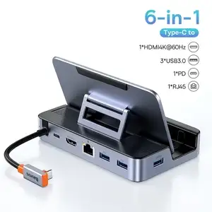 Док-станция Baseus GamerX Series 6-port Type-C HUB BS-OH115