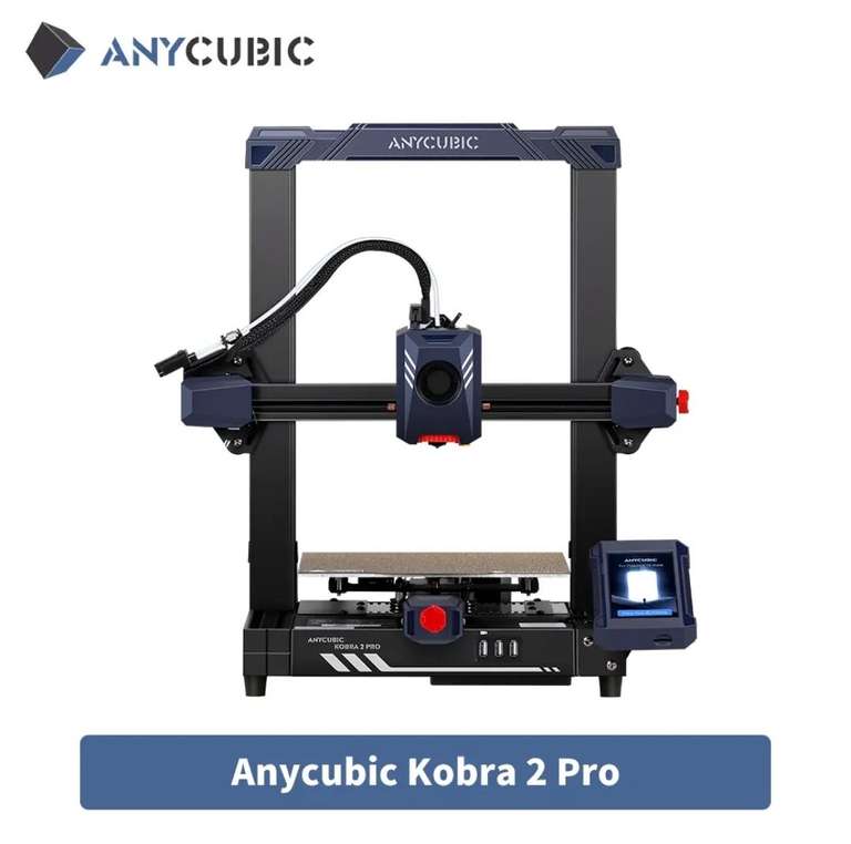 3D принтер Anycubic Kobra 2 Pro, сопло 0.4мм, область печати 250x220x220 мм