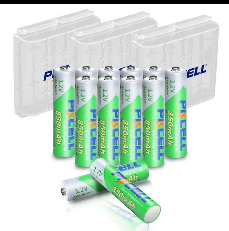 Aккумуляторная батарея PKCELL NIMH AAA 1,2 V 850mAh 12 шт. (цена с подпиской на магазин)