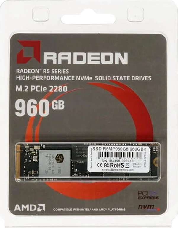 SSD накопитель AMD Radeon R5 NVMe 960 ГБ