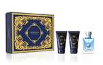 Подарочный мужской набор Versace pour homme (Туалетная вода, спрей 50 мл + Шампунь для волос и тела 50 мл + Бальзам после бритья 50 мл)