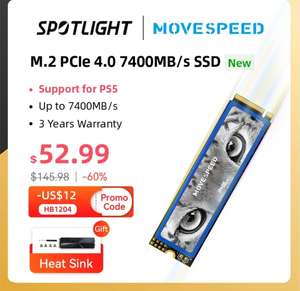 SSD MOVESPEED m.2 1tb pci-4.0