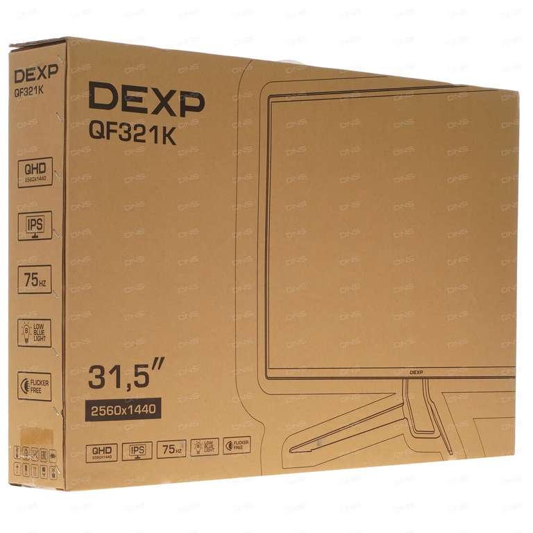Монитор DEXP QF321K (31.5", IPS, 2560x1440, 75 Гц, sRGB 99%)