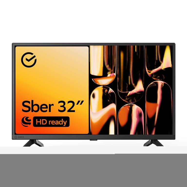 Телевизор Sber SDX-32H2012B, 32"(81 см), HD
