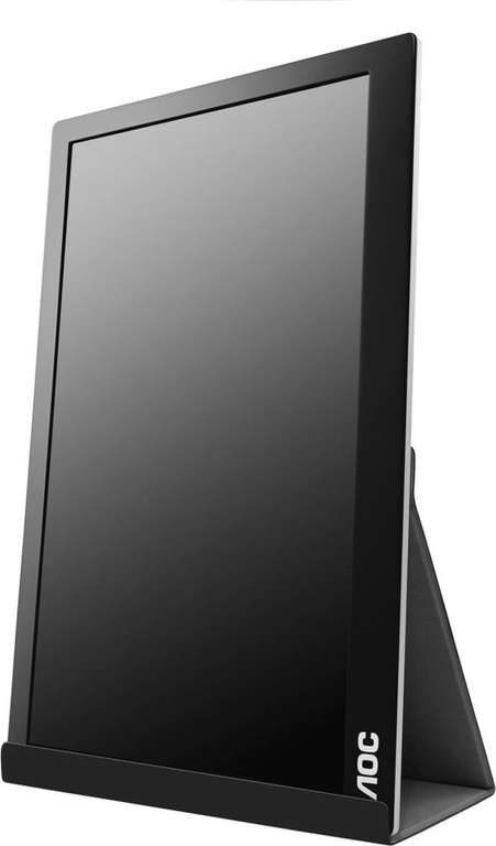 Портативный монитор AOC Style I1601FWUX 15.6", черный и серебристый/черный