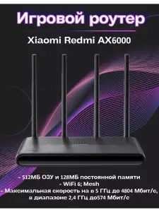 WiFi роутер Redmi AX6000