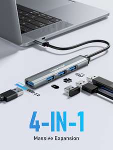USB-концентратор Lemorele с 1 портом USB3 и 3 портами USB2