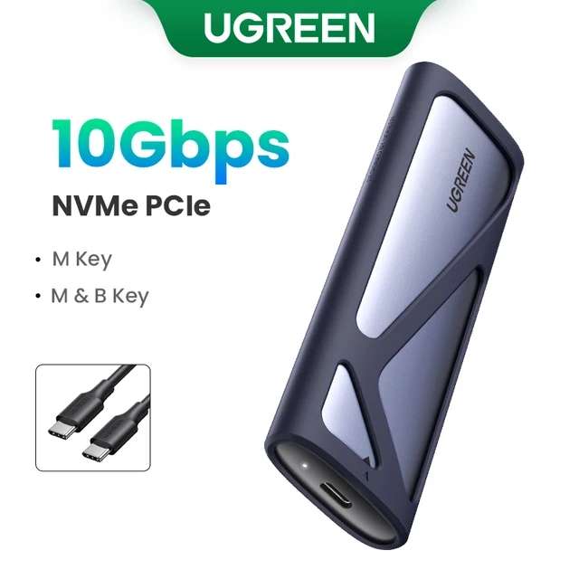 Кейс для SSD ugreen 10 gbps m2 nvme (m&b keys)