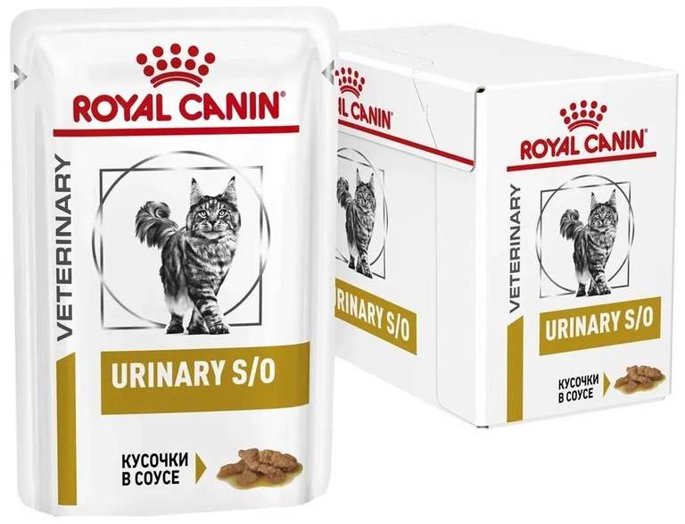 ROYAL CANIN Urinary S/O Влажный корм для взрослых и пожилых кошек, 85 г х 12 шт.