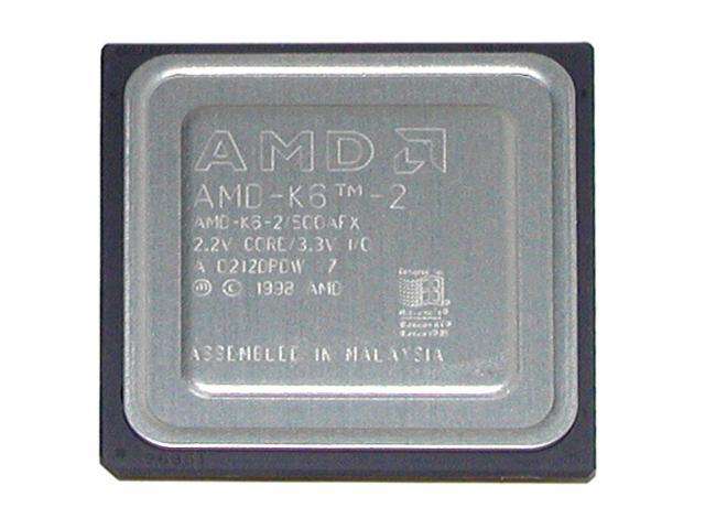 Процессор AMD K6-2 500 MHz Socket 7 (из-за рубежа, доставка платная)