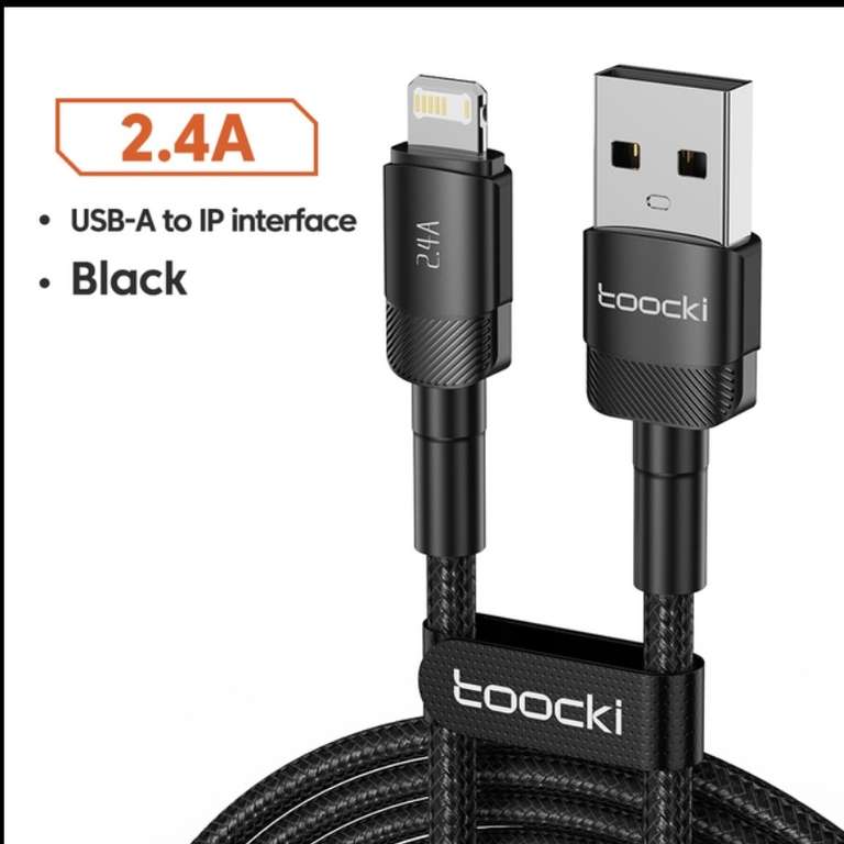 Кабель Toocki Lightning-USB 50 см