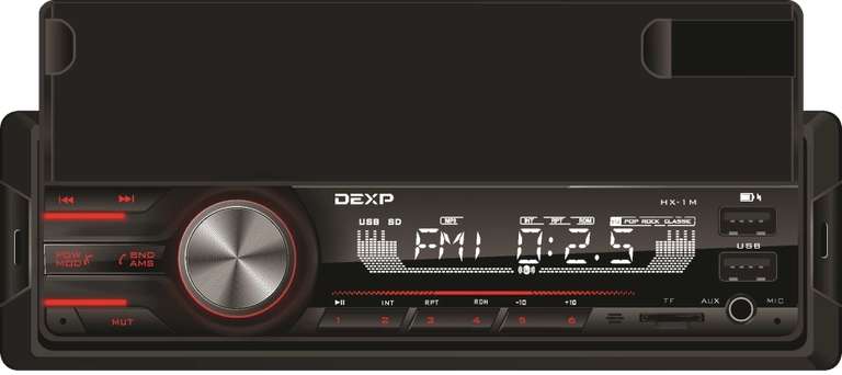Автопроигрыватель DEXP HX-1M с Bluetooth
