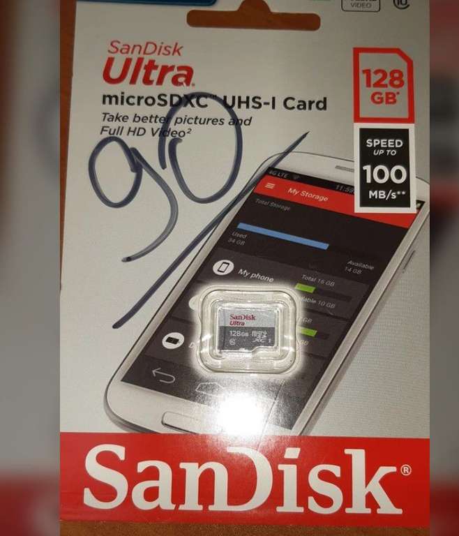 Карта памяти 128 гб micro sd для телефона (WB кошелек)