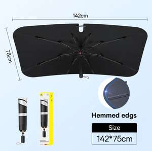 Солнцезащитный зонт для лобового стекла Baseus, 142x75 см