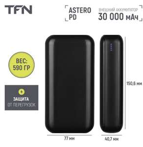 Внешний аккумулятор TFN Astero 30i 30000mAh (с бонусами 1189)