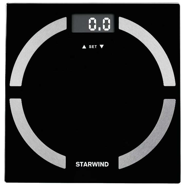 Весы STARWIND SSP6051 (180 кг, расчет ИМТ, платформа из стекла)