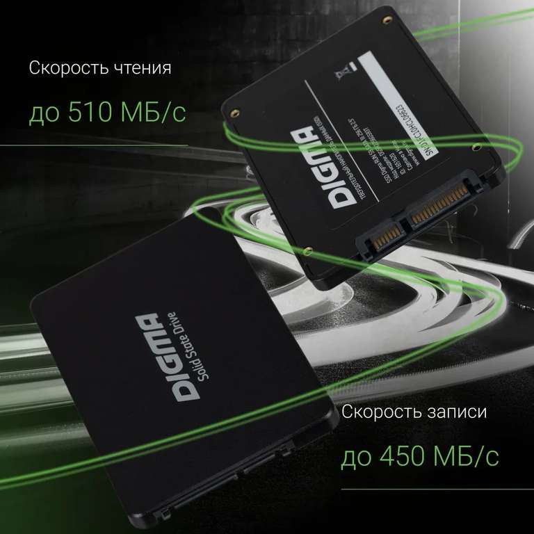 SSD накопитель DIgma RUN S9 256Gb (цена с озон картой + подборка в описании)