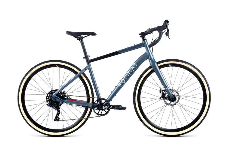 Велосипед гравийный FORMAT 1443 700C 2023 S, синий матовый/черный матовый (при оплате картой OZON)