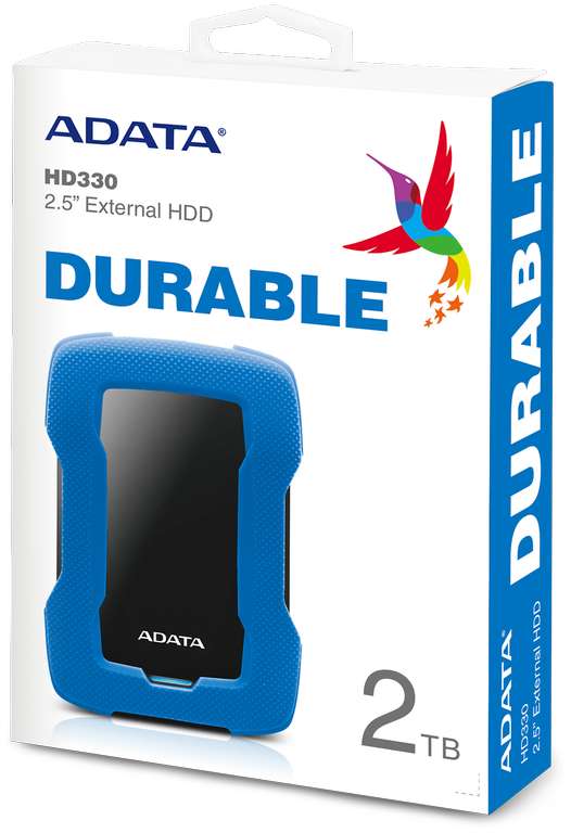 4 ТБ Внешний HDD ADATA HD330, USB 3.2 Gen 1, черный