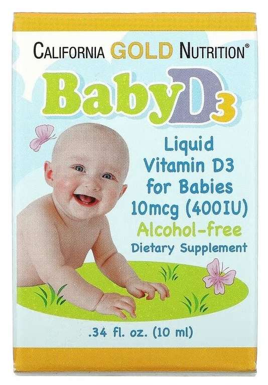 БАД California Gold Nutrition Baby Vitamin D3 Liquid фл.