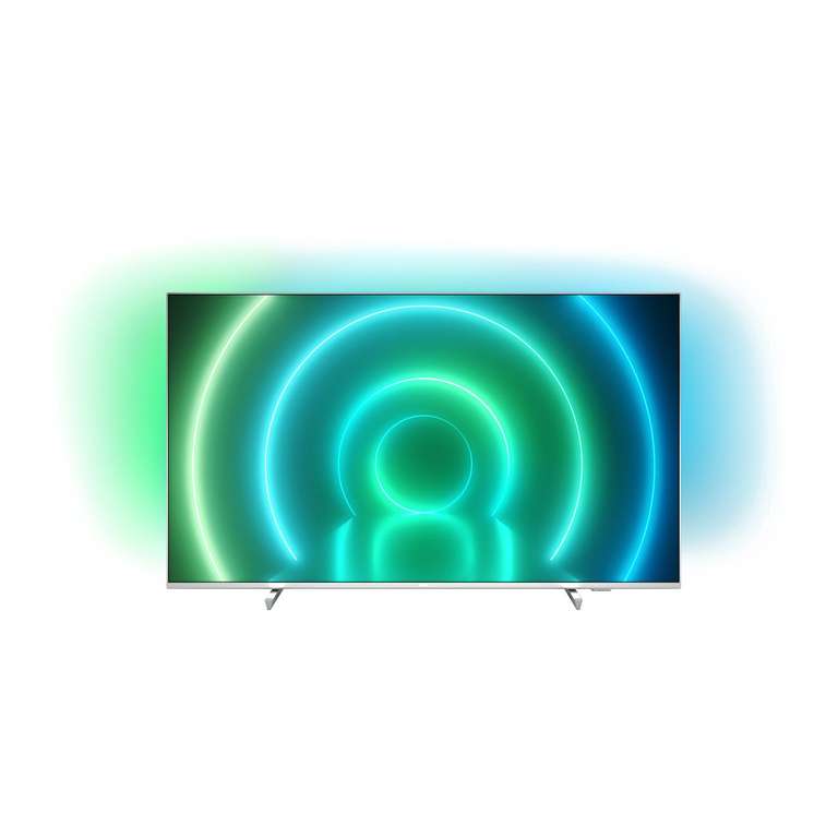 Телевизор Philips 50PUS7956/60, 4K Ultra HD, Ambilight, серебристый Android 10.0