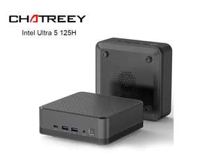 Мини ПК CHATREEY INTEL ULTRA 5 125H , Intel Arc (BT 5.4, WiFi-7) No Ram No SSD. Пошлина 869₽