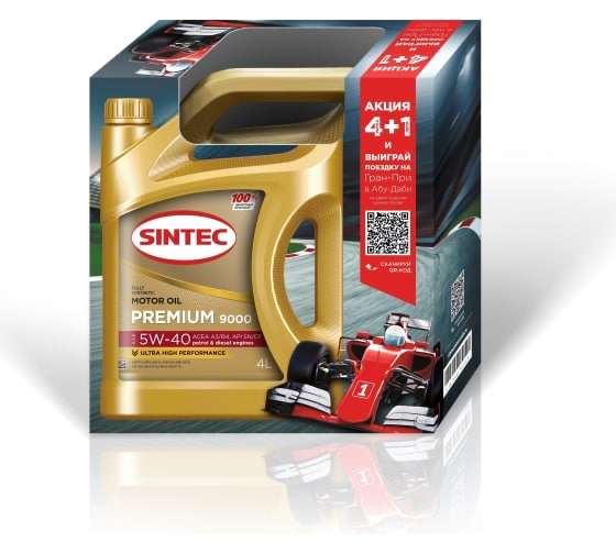 Моторное масло Sintec Premium 5W-40 5 л (4+1)