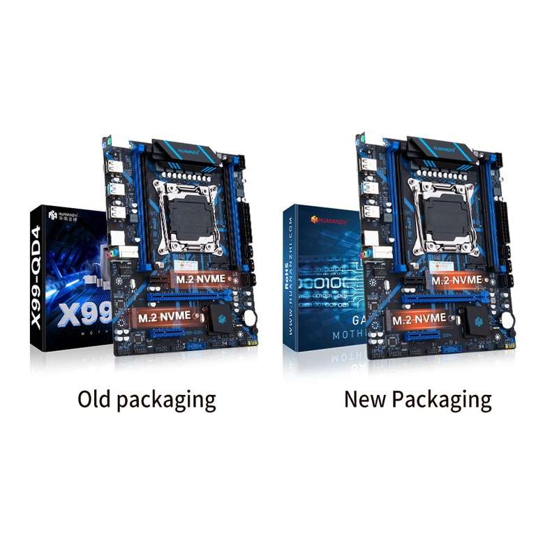 Материнская плата HUANANZHI X99 QD4 X99 Intel XEON E5 LGA2011-3