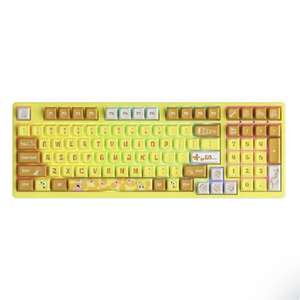 Игровая клавиатура проводная AKKO 3098S SpongeBob Bundle RGB JDA profile CS Starfish, желтый (с Озон картой)