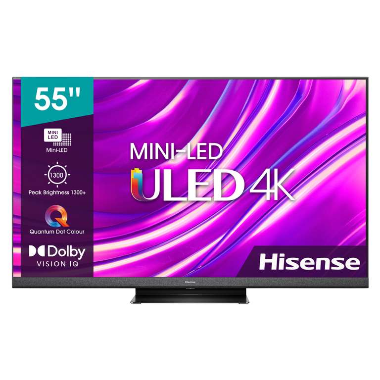 4K Телевизор Hisense 55U8HQ, 55"(140 см), Smart TV