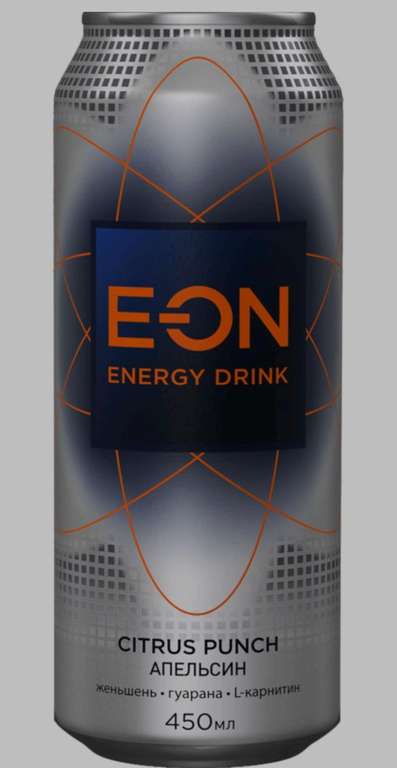 Энергетический напиток citrus punch E-on energy drink безалкогольный жестяная банка 450 мл