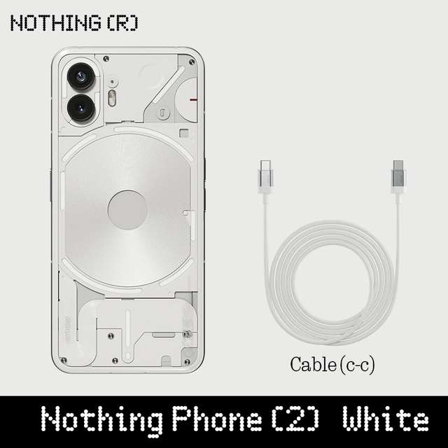 Смартфон Nothing Phone 2, Глобальная версия, 12+256Гб черный и белый цвет