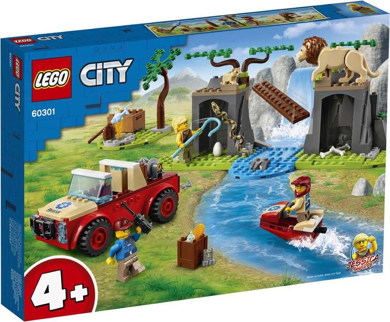 Конструктор Lego City "Спасательный внедорожник для зверей" 60301, 157 элементов